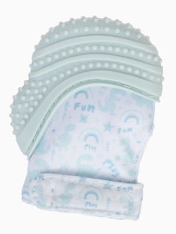 Прорезыватель на ручку для зубов «Дино», светло-серый