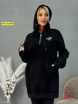 кофта худи на флисе женская - Bruno фото 4