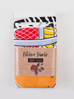 Набор кухонных полотенец Доляна «Пасхальные зайчики», 35×60 см - 4 шт., 100% хлопок, вафля 160 г/м²