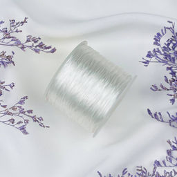 Резинка для браслетов белая (60 метров)