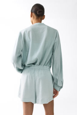Pantal?n corto con cord?n de ajuste - H&m фото 9