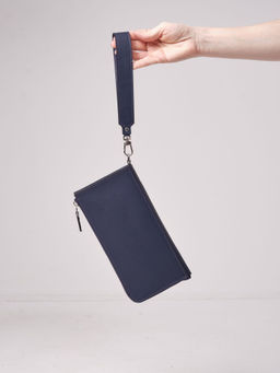 Клатч кожаный Azaro 30647 фиолетовый цветок