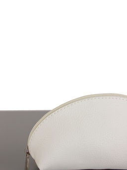 LACCOMA косметичка Аннетта-F001-белый эко кожа хлопок  фото 3