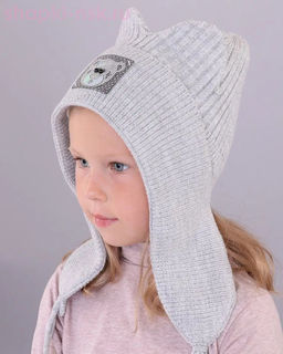 07-4-H Комплект для девочки флис (ушанка+снуд) (48-52)