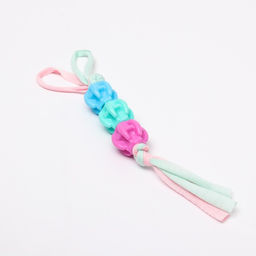 Игрушка из трёх бусин на верёвке Карамелька, 8,5 см, микс цветов - Пижон фото 3