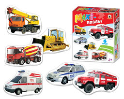 MAXI-пазлы в коробке "Спецтехника" (02547)