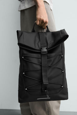 MOCHILA T?CNICA ENGOMADA / Negro - Zara фото 3