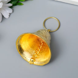 Цена за 2 шт. Колокольчик металл Пегас и будда золото 5,5х6х6 см - Simaland фото 3