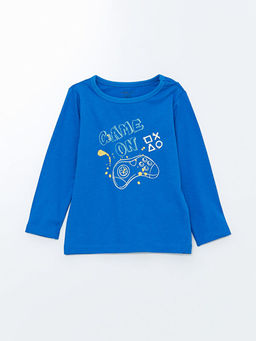 Bisiklet Yaka Uzun Kollu Bask?l? Erkek Bebek Pijama Tak?m? - Waikiki фото 2