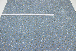 Штапель Алетта цв.лазурно-серый, ш.1.45м, вискоза-100%, 100гр/м.кв - Купава фото 9