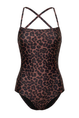 Leopar Desenli Kare Yaka Kapl_ S_rt Dekolteli Hipster Core Mayo TBESS21MA0295