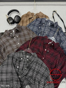 Рубашка в клетку женская