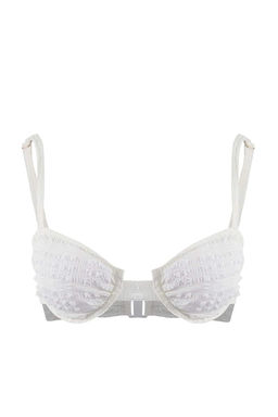 Ekru Potikareli Dokulu Balconette Kapl? Bikini Ustu TBESS22BU0072