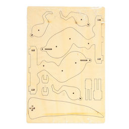 Электронный конструктор Механический тираннозавр, 91 элемент, наклейки - Эврики фото 6