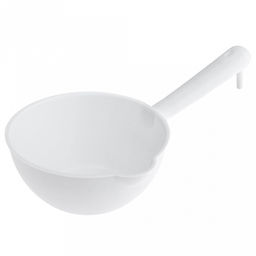 Марья (Maria) Ковш пластмассовый Финский М 900мл, д16,5см h7,3см, 29,5х17,5х7,3см, с носиком и подвесом, пластик матовый, цвет белый (Китай) - Домашняя мода фото 4