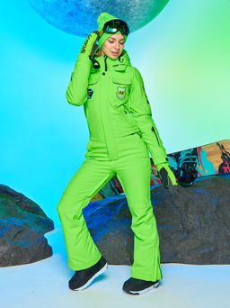 Женский сноубордический горнолыжный комбинезон Alpha Endless Aeternitas 223/2305 FAG - Салатовый  фото 13