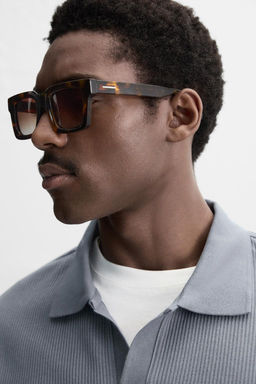 VERTICAL TEXTURED POLO SHIRT - Zara фото 7