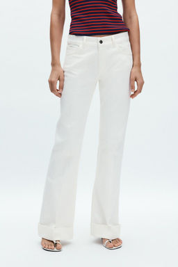 ZW COLLECTION LOW-RISE FLARE JEANS - Zara фото 4