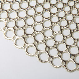 Цена за 12 шт. Салфетка сервировочная на стол Роса, 3838 см, цвет золотой - Simaland фото 5