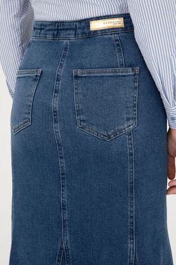 Женская синяя джинсовая юбка Неожиданная скидка в корзине - U.s. polo assn фото 5