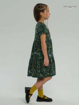 Платье Тия горчичные ветки - Sovalina фото 25
