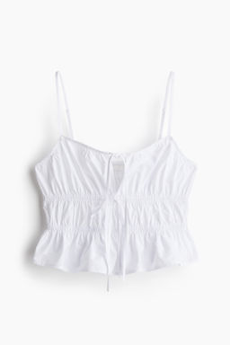 Top de tirantes con peplum