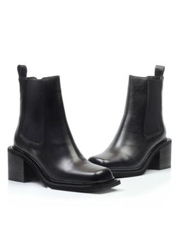 01-E21B-1A BLACK Ботинки демисезонные женские (натуральная кожа, байка) - Фабричный китай фото 14