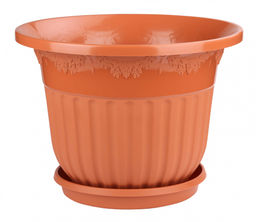 Горшок цв."Лозанна" 40л с под. (коричневый) М7423