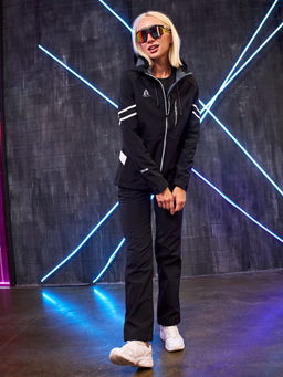 Женская мембранная куртка виндстоппер на флисе Azimuth Заря 124/23982_704 Черный  фото 26