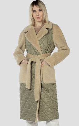 Пальто женское демисезонное (пояс) - El podio фото 9