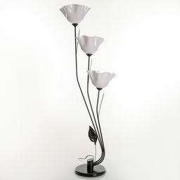 Торшер напольный BayerLux «Пион», 3×15 Вт, E27, черный