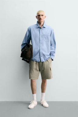 BERMUDA CARGO RELAXED FIT LAVADO / Khaki