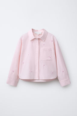 BEADED FLORAL SHIRT