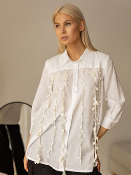 Рубашка лен 60%, вискоза 40% - Волтри фото 5