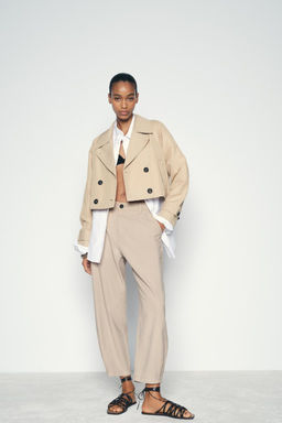 SHORT TRENCH-STYLE JACKET - Zara фото 2
