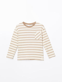 Bisiklet Yaka ?izgili Erkek ?ocuk Ti??rt