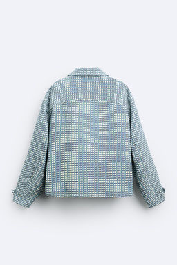 CHECKED JACQUARD JACKET - Zara фото 8