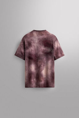 TIE-DYE PRINT PERFORATED T-SHIRT - Zara фото 7
