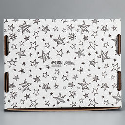 Цена за 5 шт. Коробка сборная с окном Звезды, белый ,27х10х21 см - Дарите счастье фото 4