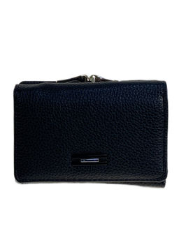 Женский кошелёк из искусственной кожи, цвет черный