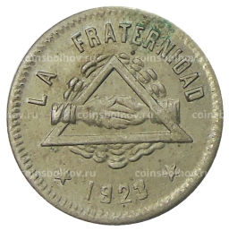 Монета 25 сентимо 1923 года Испания Барселона