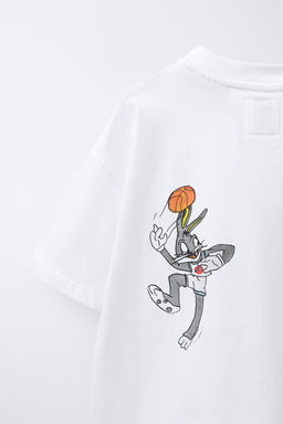 CAMISETA ILUSTRACI?N SPACE JAM & X DYLAN?S T-SHIRT CLUB X ZARA / Blanco фото 4