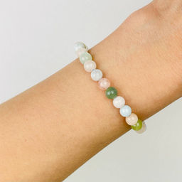 Браслет из Берилла микс - Радуга самоцветов фото 2