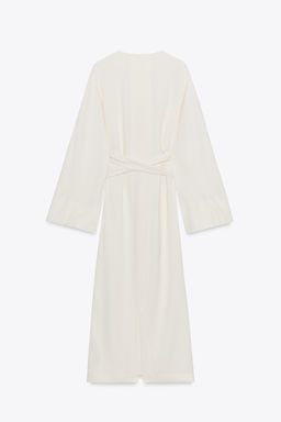 ZW COLLECTION MIDI DRESS WITH TIES - Zara фото 11