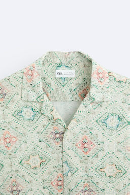 TEXTURED VISCOSE BLEND SHIRT - Zara фото 9