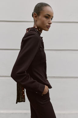 TAILORED CREPE SHIRT - Zara фото 4