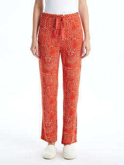 Beli Lastikli Desenli Kad?n Pijama Alt?