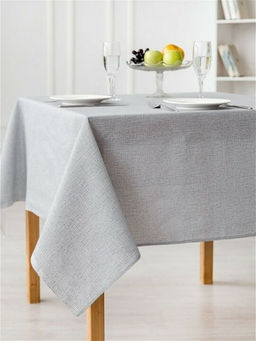 Скатерть Штрихи-серый 150*180см. рогожка хлопок 100%