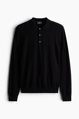 Polo de punto fino Slim Fit - H&m фото 5
