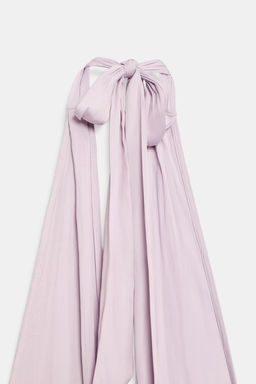 VESTIDO MIDI HALTER SATINADO / Lila - Zara фото 5